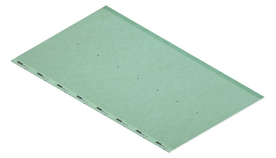 Vlagootporna gipskartonska „zelena ploča“ tip H2 ili H3 NIDA Hydro 9,5 mm