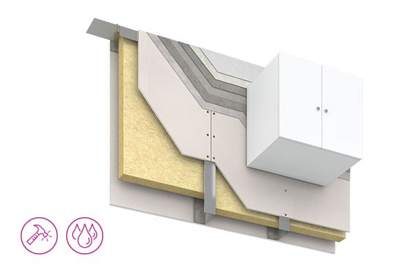 Cementex cementne ploče brenda Siniat se koriste za podizanje zidova na koje se mogu fiksirati viseći elementi i nameštaj.