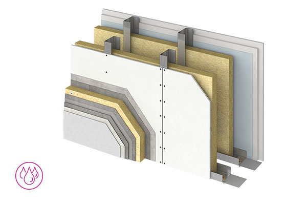 Prikaz montirane Siniat Cementex ploče na fasadni-termo sistem upotrebom materijala koji omogućuju idealno prijanjanje.